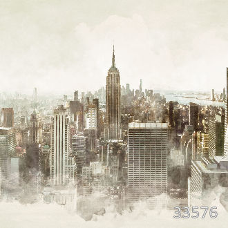 Big city sepia